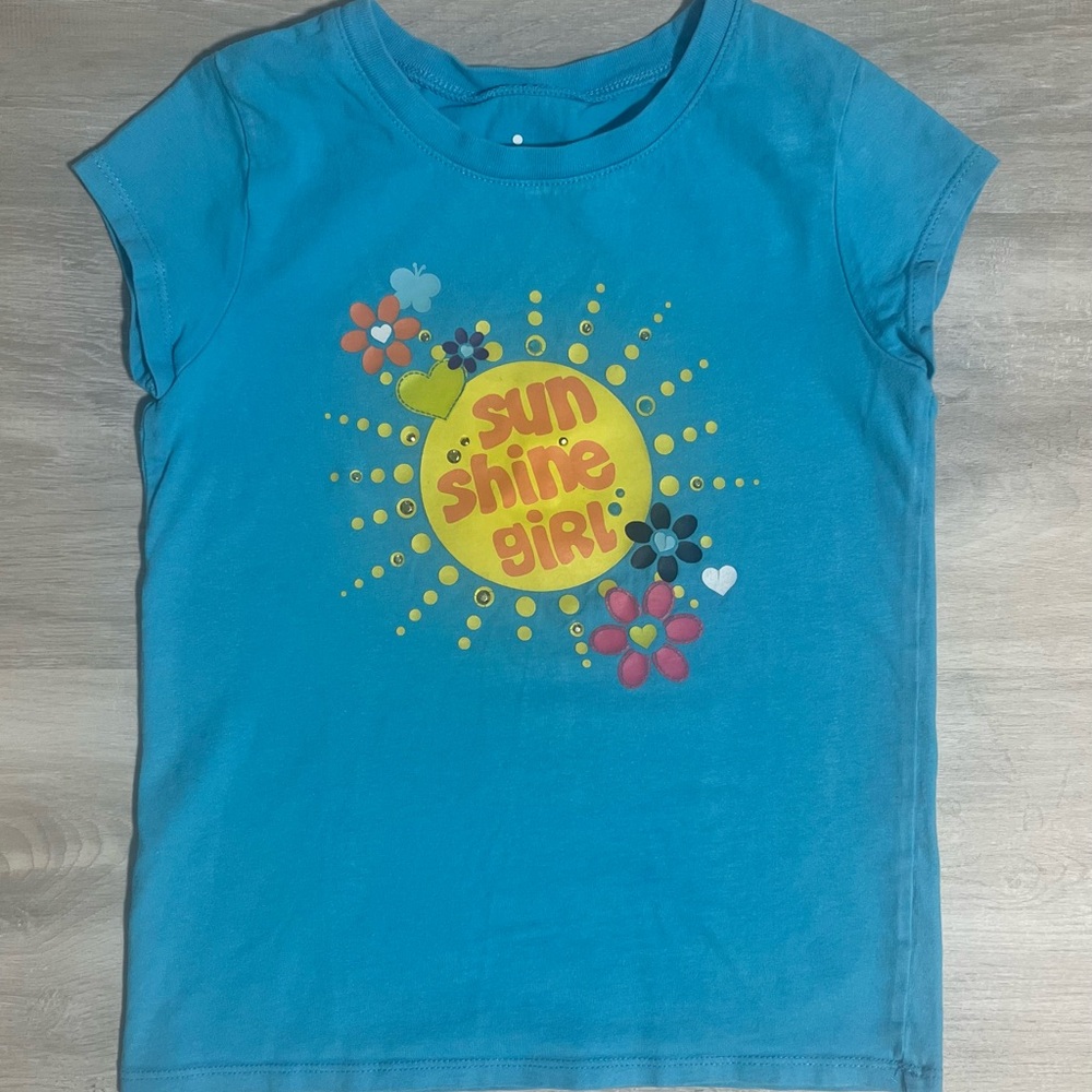 Circo Blue Short Sleeve Tee with Sun Design - Picture 2 of 7
